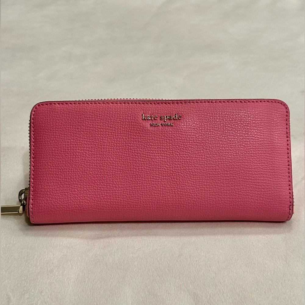 Kate Spade Vibrant Pink Zip Wallet